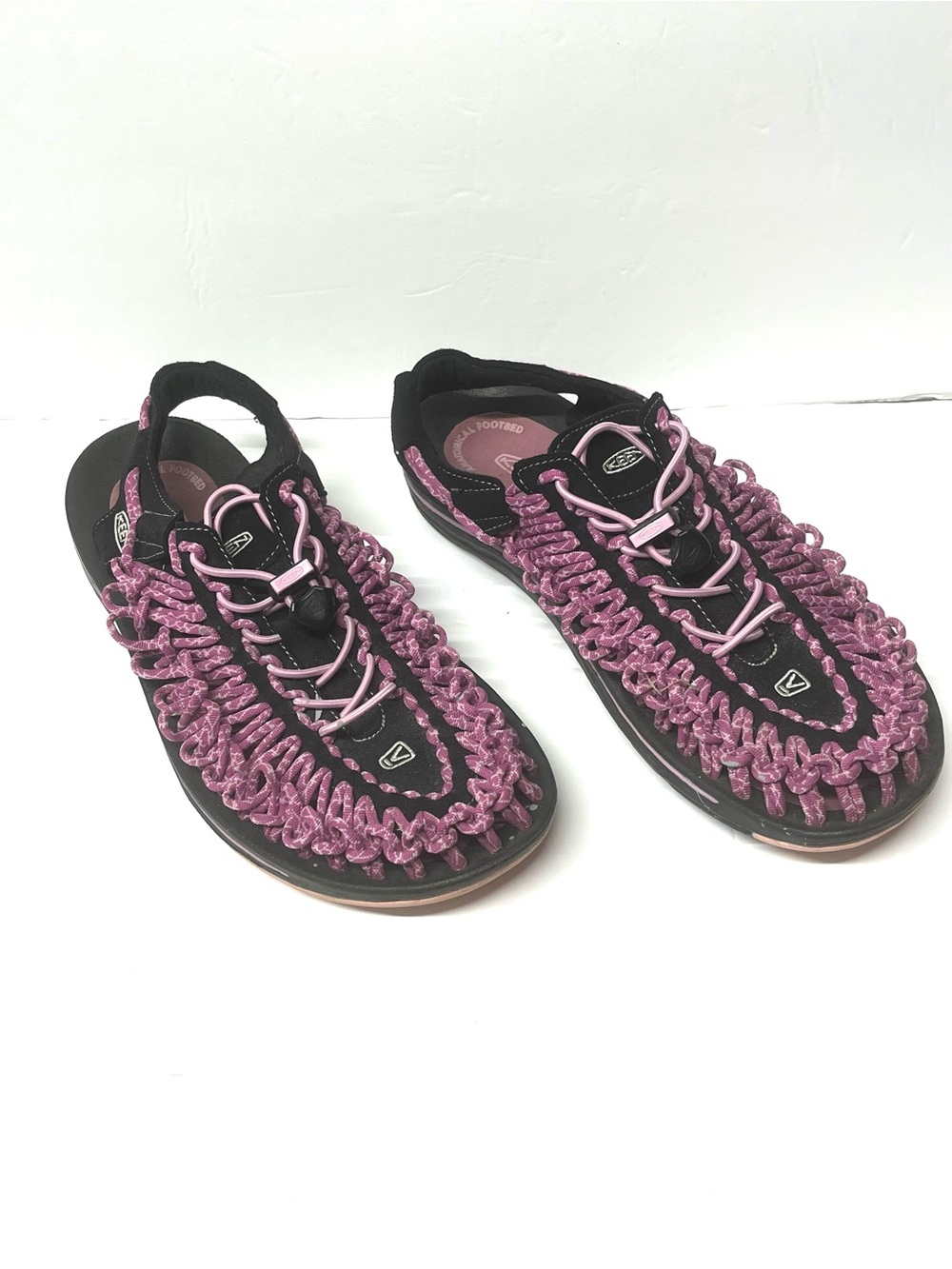 KEEN Women’s Pink Woven Rope Sandals